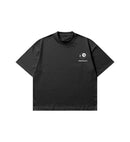 club cosmos 8 ball logo on a black graphic t shirt with white text