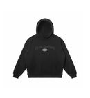Black hoodie with 'Club Cosmo's' text on a white background.